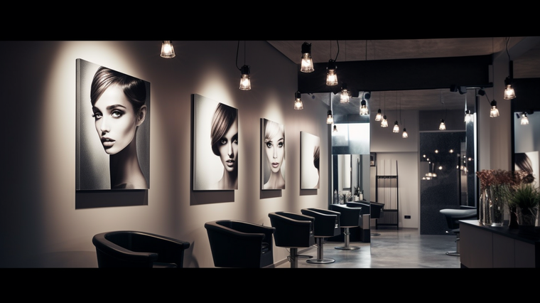 Lighting in beauty salon