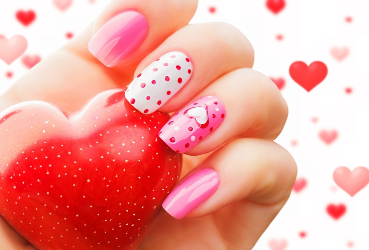 Manicure for Valentine's Day
